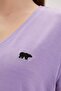 Menas Purple V-Neck Women's T-Shirt - 2
