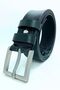 Genuine Leather Men's Belt 4 cm Nevada Exclusive Series Black Special Production Thick Locking Buckle