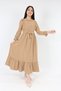 Girl's Dress Aerobin Linen Fabric Hijab Suitable Long Length Children's Dress