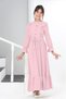 Young Girl Aerobin Linen Fabric Long Length Hijab Dress 11Age-12Age-13Age-14Age-15Age - 2