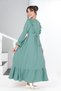 Young Girl Aerobin Linen Fabric Long Dress - 2