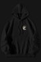 Ying Yang China Special Design Printed 100% Cotton Fleece Inside Premium Black Sweatshirt - 2