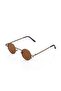 Round Brown Unisex Sunglasses Yw-9030h - 2