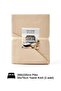 Waffle Double Beige Pique Set - Soft and High-Quality Pique and Pillowcase - 200X220 cm - 4