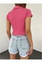 Polo Collar Camisole Crop Blouse - 5