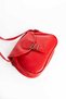 Women's Postman Model Crossbody Faux Leather Bag with Buckle Detail