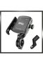 Motorcycle Phone Holder Motor Bike Handlebar Aluminum Adjustable Width Phone Grip with Mirror Bracket - 4