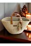 Straw Bag, Daily Handbag, Handmade Design Bag, (MIDI SIZE 20CM.) - 3
