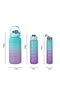 Motivational Water Bottle 3-Pack 2L; Set of 3 1. Quality Water Bottle, Water Bottle Set of 3 - 6