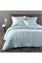 Muslin Duvet Cover Set Double Size 200X220Cm 100% Organic Cotton Blue Soft Textured 4 Layers Without Sheets