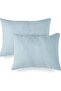 Muslin Duvet Cover Set Double Size 200X220Cm 100% Organic Cotton Blue Soft Textured 4 Layers Without Sheets - 4