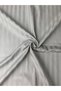 Luxury Hotel Series Striped 4 Piece Gray Duvet Cover Set 160X200 cm Skin-Friendly Satin Fitted Sheet - 6