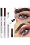 قلم حواجب دائم فعال من Microblading باللون الأسود - 5