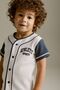 Cotton Navy Blue and White Short Sleeve Top and Shorts Set - 4