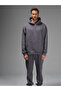 Men's Oversize Smoked Tracksuit Set - 3 Thread, Cotton, Elastic Leg - 3