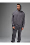 Men's Oversize Smoked Tracksuit Set - 3 Thread, Cotton, Elastic Leg - 7