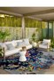 Purple Brush Dyed Traditional Patterned Woven Base Carpet and Washable Carpet Aloha157 - 3