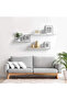 2-Pcs Floating Wall Shelves 40×15 cm White - 7