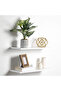 2-Pcs Floating Wall Shelves 100×15 cm White - 6