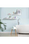 2-Pcs Floating Wall Shelves 40×15 cm White - 2