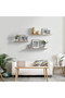 2-Pcs Floating Wall Shelves 40×15 cm Beige - 5