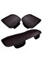 Car Seat Protector Leather Cushion Set Compatible with Ford Cargo Black Red