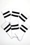 White Striped Sports Socks Set Custom Design Socks Box - 2