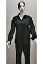 / Long Sleeve Loose Cotton Comfortable Soft Textured Women's Shirt Black - 7