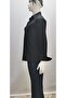 / Long Sleeve Loose Cotton Comfortable Soft Textured Women's Shirt Black - 3