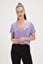 Menas Purple V-Neck Women's T-Shirt - 3