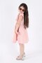 Girl's Muslin Ruffle Front Button Dress - 3