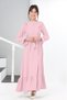 Young Girl Aerobin Linen Fabric Long Length Hijab Dress 11Age-12Age-13Age-14Age-15Age - 8