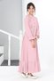 Young Girl Aerobin Linen Fabric Long Length Hijab Dress 11Age-12Age-13Age-14Age-15Age - 7