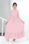 Young Girl Aerobin Linen Fabric Long Length Hijab Dress 11Age-12Age-13Age-14Age-15Age