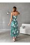 Trend Esinty Women's Strappy Dress with Bust Tie Woven and Slit Viscose Fabric (Colorful) - 6