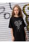 Girls' Oversized Floral Printed t-shirt Dress
