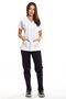 Surgical Doctor Nurse Scrubs Top White Bottom Navy Blue Jersey Suit
