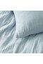 Muslin Duvet Cover Set Double Size 200X220Cm 100% Organic Cotton Blue Soft Textured 4 Layers Without Sheets - 5