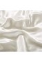 White Silk Textured Cotton Satin Duvet Cover Set 4 Pieces Double Size 160X200Cm Includes Fitted Sheet - 4