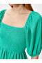 Layered Short Dress with Balloon Sleeve Gype - 5