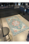 Green Color Traditional Vintage Themed Patterned Woven Base Rug and Washable Carpet Aloha139 - 2