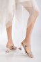 Women's Transparent Heel Stone Thin Bie Sandals Shoes - 4