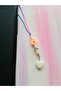Fimo Charm Phone Ornament Orange Flower Mini