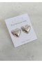Women's Heart Silver Bold Earrings - 2