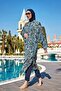 Remsa One Kaftan on Hijab Swimsuit Kimono Pareo Rp011 Iznik - 3