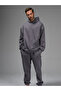 Men's Oversize Smoked Tracksuit Set - 3 Thread, Cotton, Elastic Leg - 2