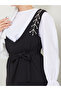 Women's Stone Embroidered Belted Gilet Dress - 7