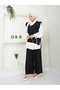 Trend Fabric Women's Hijab Set - 3-Piece Shirt and Vest Set