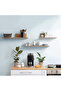 2-Pcs Floating Wall Shelves 100×15 cm Beige - 3