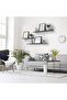 2-Pcs Floating Wall Shelves 100×15 cm Black - 7